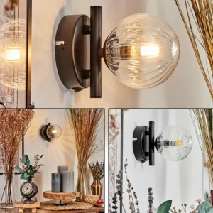 hofstein Applique murale - Verre Chehalis Clair, 1 lumière* Lampes Modernes