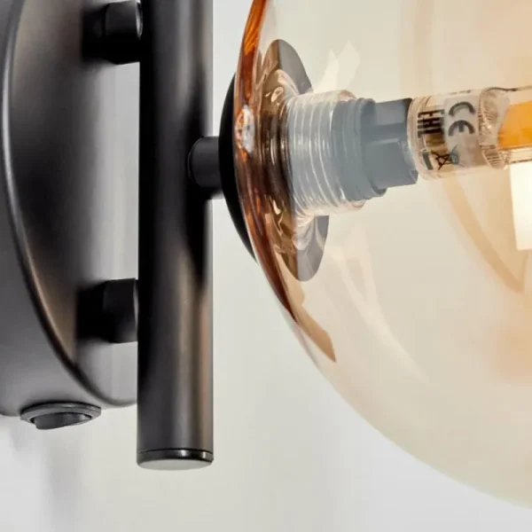hofstein Applique murale - Verre Chehalis Ambre, 1 lumière* Lampes En Verre