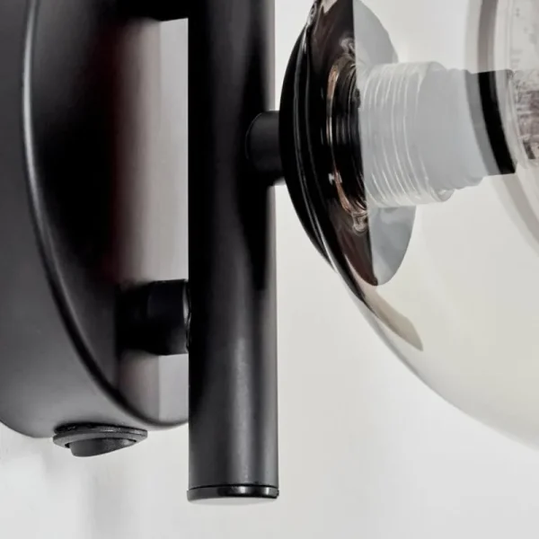 hofstein Applique murale - Verre Chehalis Fumé, 1 lumière* Lampes Modernes