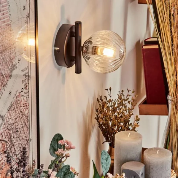 hofstein Applique murale - Verre Chehalis Clair, 1 lumière* Lampes Modernes