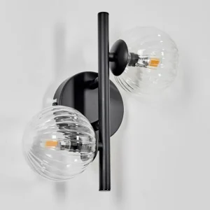 hofstein Applique murale - Verre Chehalis Clair, 2 lumières* Lampes Modernes