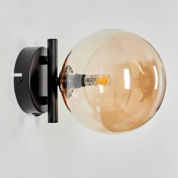 hofstein Applique murale - Verre Chehalis Ambre, 1 lumière* Lampes En Verre