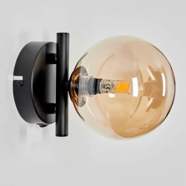 hofstein Applique murale - Verre Chehalis Ambre, 1 lumière* Lampes En Verre