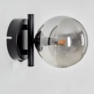 hofstein Applique murale - Verre Chehalis Fumé, 1 lumière* Lampes Modernes