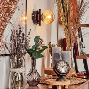 hofstein Applique murale - Verre Chehalis Ambre, 1 lumière* Lampes Modernes