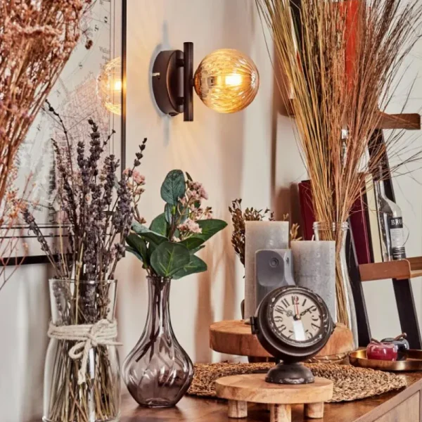hofstein Applique murale - Verre Chehalis Ambre, 1 lumière* Lampes Modernes