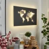 hofstein Applique murale Zabreira LED Noir, Argenté, 1 lumière* Lampes Modernes