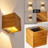 hofstein Applique murale Adak LED Bois foncé, 1 lumière* Lampes Modernes