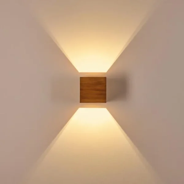 hofstein Applique murale Adak LED Bois foncé, 1 lumière* Lampes Modernes