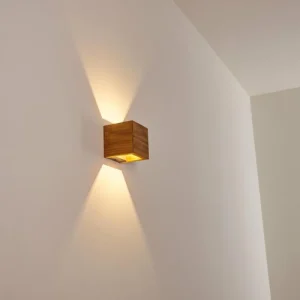 hofstein Applique murale Adak LED Bois foncé, 1 lumière* Lampes Modernes