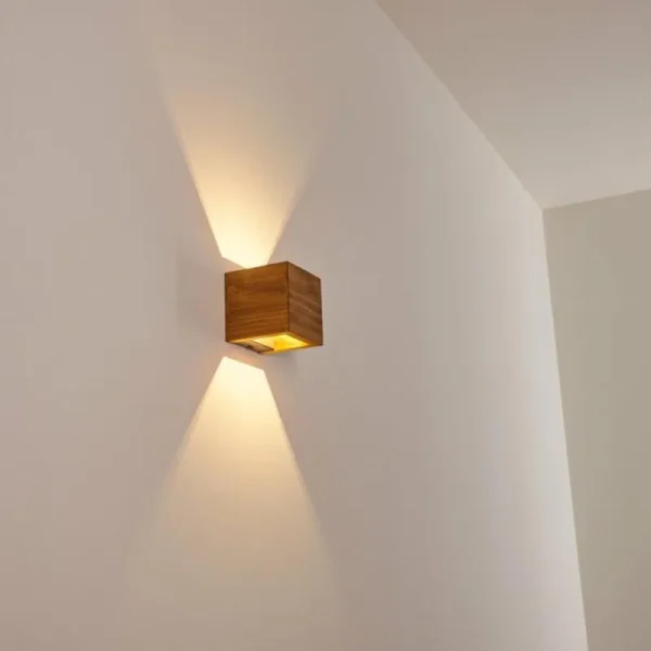 hofstein Applique murale Adak LED Bois foncé, 1 lumière* Lampes Modernes