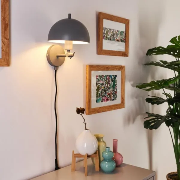 hofstein Applique murale Alikata Noir, 1 lumière* Lampes Modernes