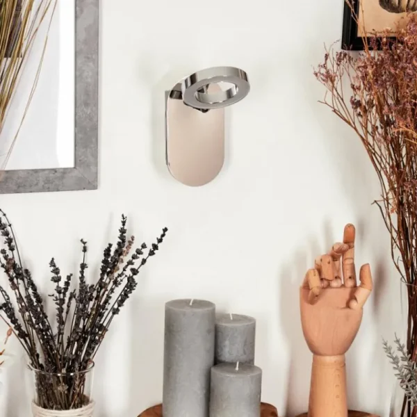 hofstein Applique murale Altamahaw LED Argenté, 1 lumière* Lampes Modernes