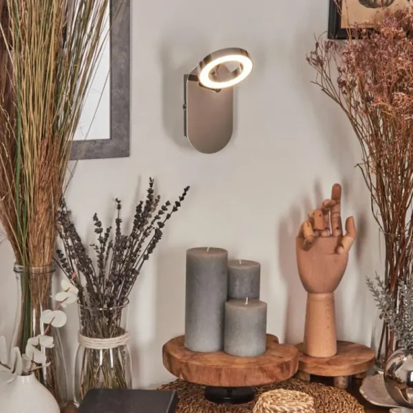 hofstein Applique murale Altamahaw LED Argenté, 1 lumière* Lampes Modernes