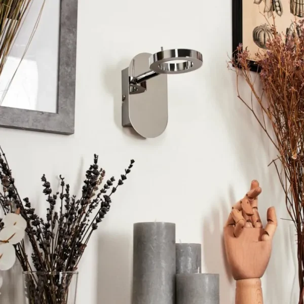 hofstein Applique murale Altamahaw LED Argenté, 1 lumière* Lampes Modernes