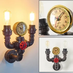 hofstein Applique murale Amal Noir, 2 lumières* Lampes Modernes