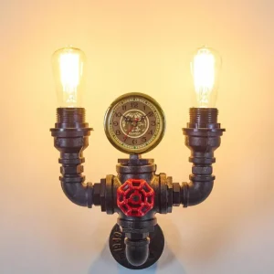 hofstein Applique murale Amal Noir, 2 lumières* Lampes Modernes