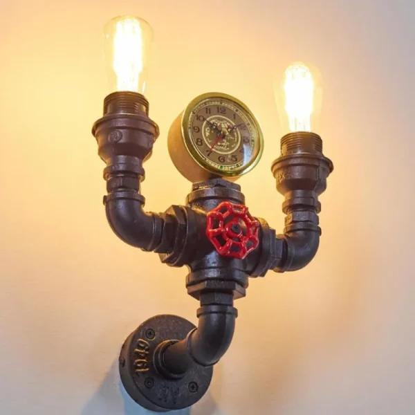 hofstein Applique murale Amal Noir, 2 lumières* Lampes Modernes