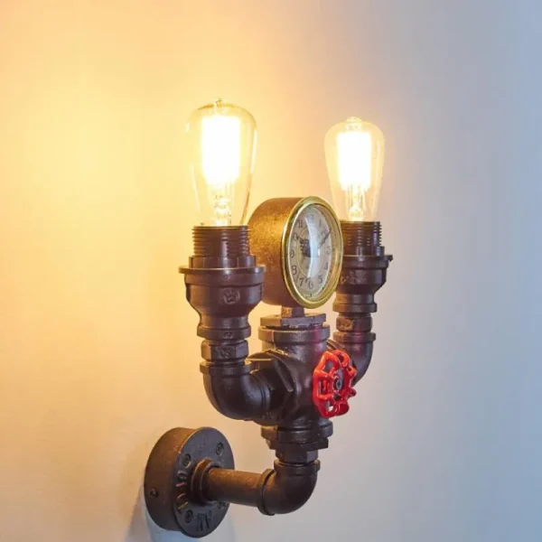 hofstein Applique murale Amal Noir, 2 lumières* Lampes Modernes