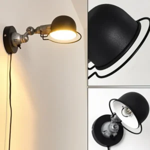 hofstein Applique murale Arild Noir, Argenté, 1 lumière* Lampes Modernes