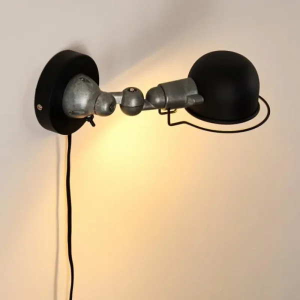 hofstein Applique murale Arild Noir, Argenté, 1 lumière* Lampes Modernes