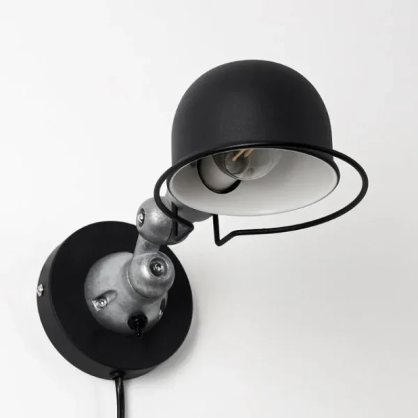 hofstein Applique murale Arild Noir, Argenté, 1 lumière* Lampes Modernes