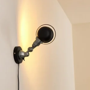 hofstein Applique murale Arild Noir, Argenté, 1 lumière* Lampes Modernes