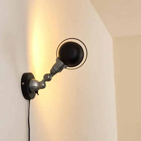 hofstein Applique murale Arild Noir, Argenté, 1 lumière* Lampes Modernes