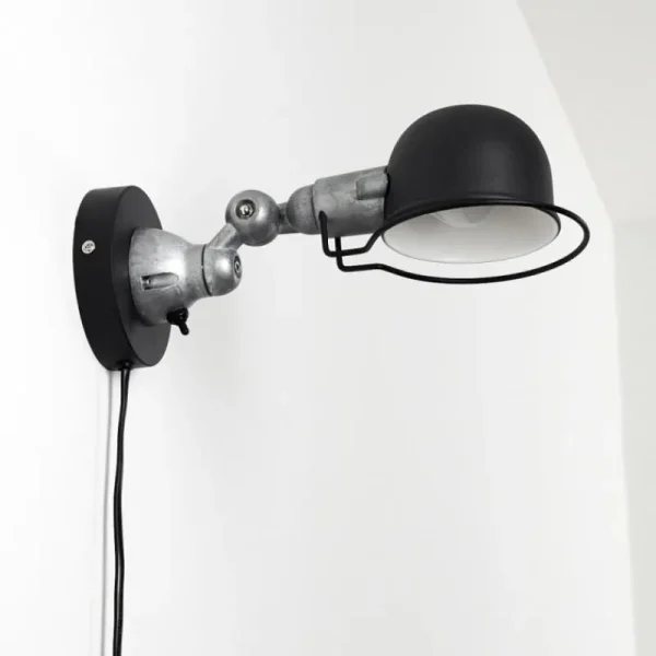 hofstein Applique murale Arild Noir, Argenté, 1 lumière* Lampes Modernes