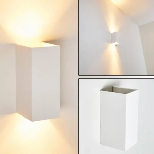 hofstein Applique murale Aversa Blanc, 2 lumières* Lampes Modernes