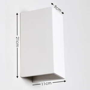 hofstein Applique murale Aversa Blanc, 2 lumières* Lampes Modernes