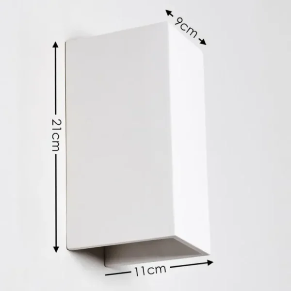 hofstein Applique murale Aversa Blanc, 2 lumières* Lampes Modernes