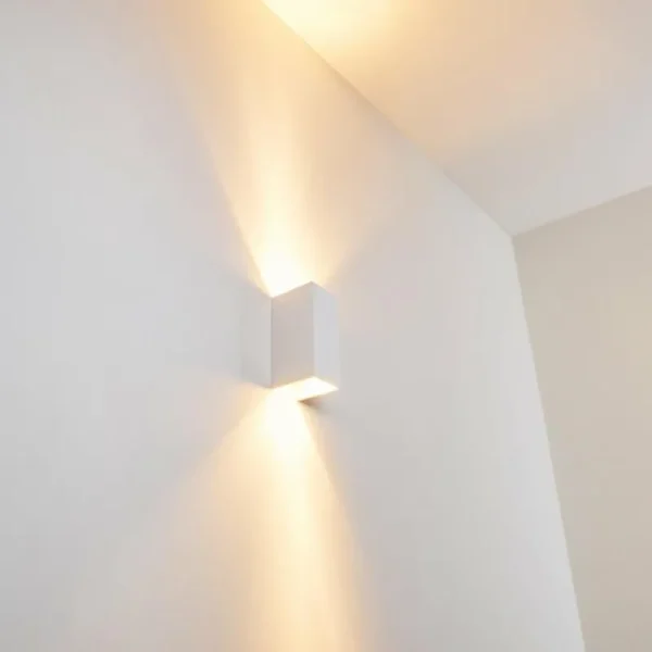 hofstein Applique murale Aversa Blanc, 2 lumières* Lampes Modernes