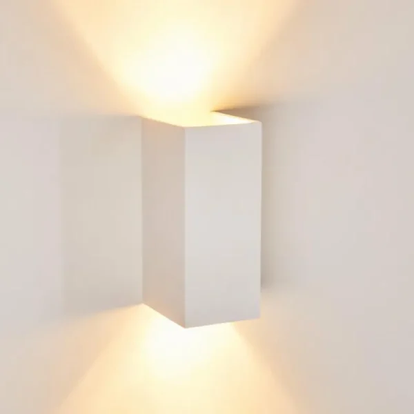 hofstein Applique murale Aversa Blanc, 2 lumières* Lampes Modernes