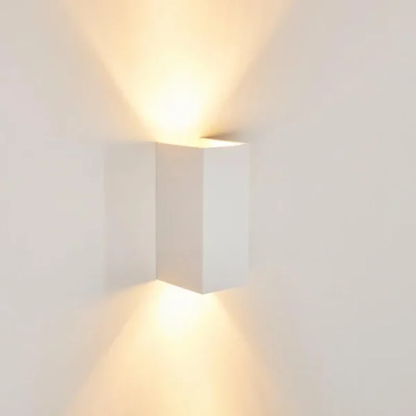 hofstein Applique murale Aversa Blanc, 2 lumières* Lampes Modernes
