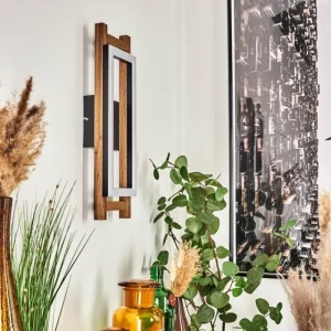 hofstein Applique murale Ayajasco LED Couleur bois, Écru, Noir, 1 lumière* Lampes Modernes