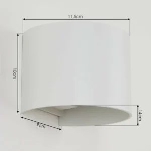 hofstein Applique murale Badajoz Blanc, 1 lumière* Lampes Modernes
