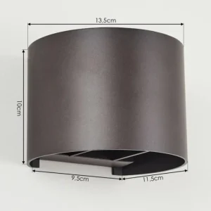 hofstein Applique murale Badajoz Brun, 1 lumière* Lampes Modernes