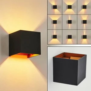 hofstein Applique murale Badajoz Cuivre, Noir, 1 lumière* Lampes Modernes