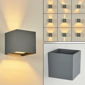 hofstein Applique murale Badajoz Gris, 1 lumière* Lampes Modernes