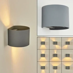 hofstein Applique murale Badajoz Gris, 1 lumière* Lampes Modernes