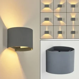 hofstein Applique murale Badajoz Gris, 1 lumière* Lampes Modernes
