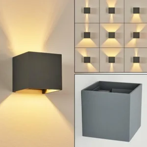 hofstein Applique murale Badajoz Gris, 1 lumière* Lampes Modernes
