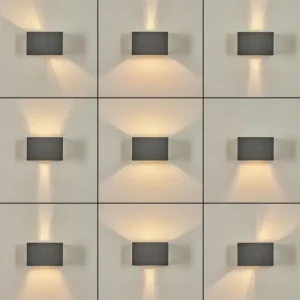 hofstein Applique murale Badajoz Gris, 1 lumière* Lampes Modernes