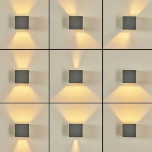 hofstein Applique murale Badajoz Gris, 1 lumière* Lampes Modernes