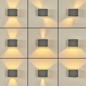 hofstein Applique murale Badajoz Gris, 1 lumière* Lampes Modernes