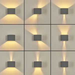 hofstein Applique murale Badajoz Gris, 1 lumière* Lampes Modernes
