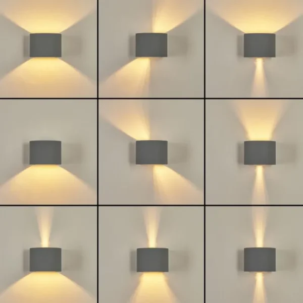 hofstein Applique murale Badajoz Gris, 1 lumière* Lampes Modernes