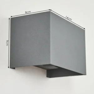 hofstein Applique murale Badajoz Gris, 1 lumière* Lampes Modernes