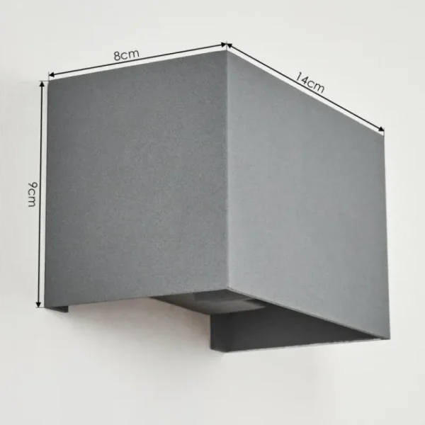 hofstein Applique murale Badajoz Gris, 1 lumière* Lampes Modernes